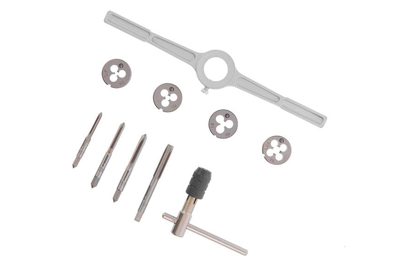 Набір мітчиків та плашок Intertool - M4 x 5 x 6 x 8 (10од)