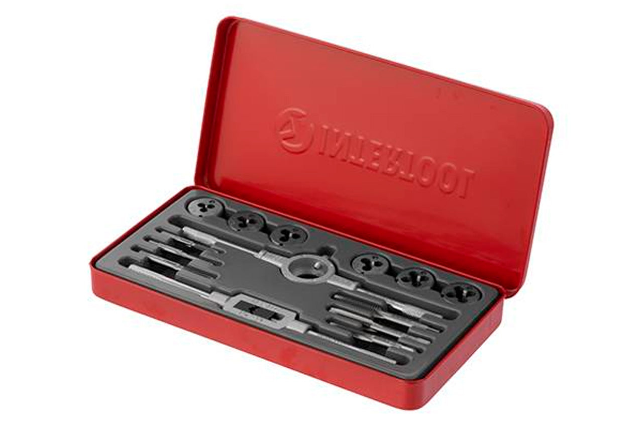 Набір мітчиків та плашок Intertool - M3 x 4 x 5 x 6 x 8 x 10 (14од)