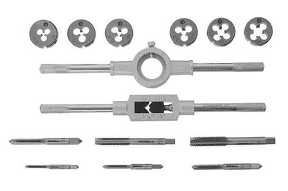 Набір мітчиків та плашок Intertool - M3 x 4 x 5 x 6 x 8 x 10 (14од)