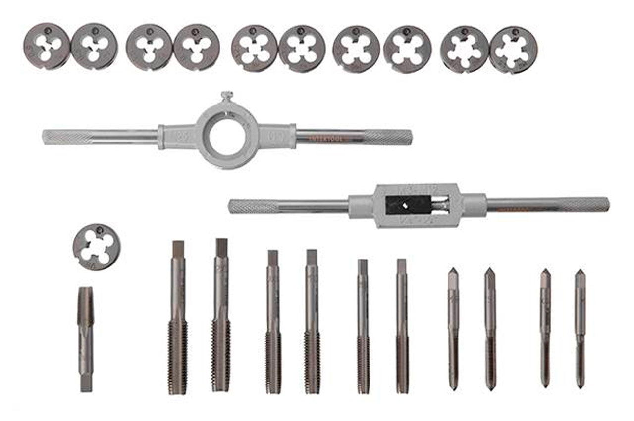 Набір мітчиків та плашок Intertool - M5 x 6 x 8 x 10 x 12 x 1/8" (24од)