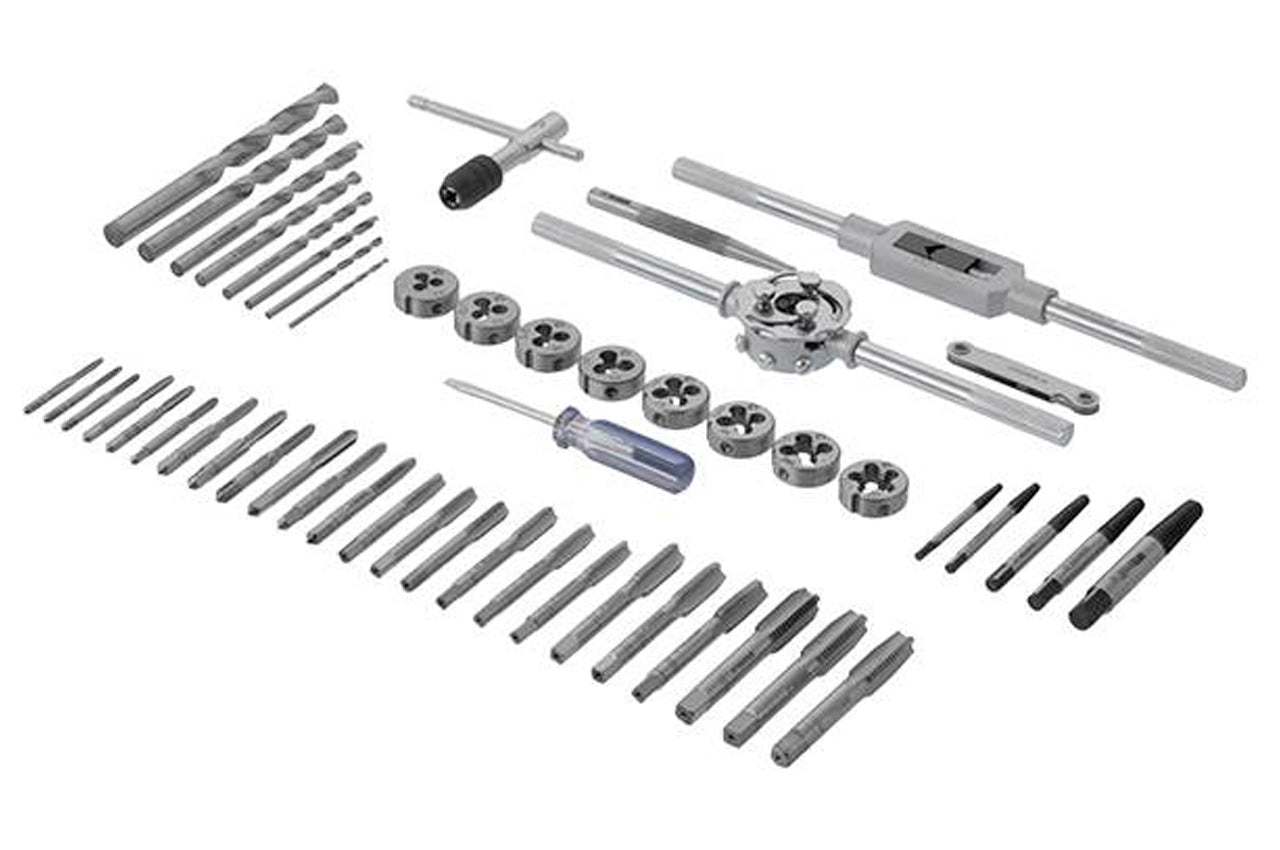 Набір мітчиків та плашок Intertool - M3 x 4 x 5 x 6 x 7 x 8 x 10 x 12 (52од)