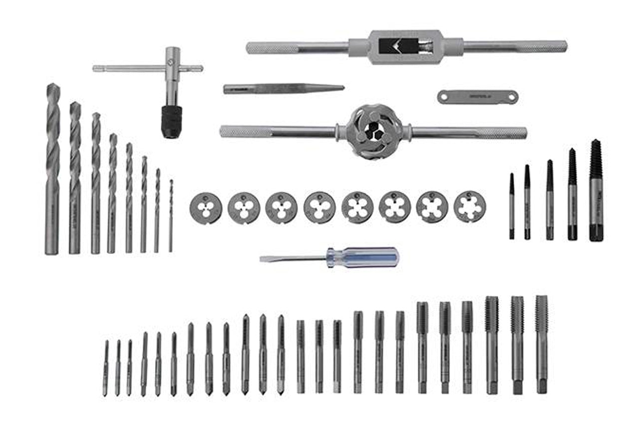 Набір мітчиків та плашок Intertool - M3 x 4 x 5 x 6 x 7 x 8 x 10 x 12 (52од)