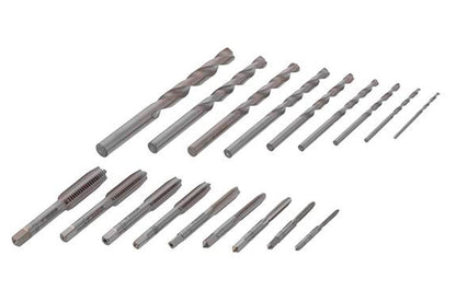 Набір мітчиків та свердлів Intertool - M3 x 4 x 5 x 6 x 7 x 8 x 9 x 10 x12 (18од)