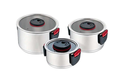 Набор посуды нержавеющий Maestro - 1,8 x 3,4 x 5,8л (3шт)