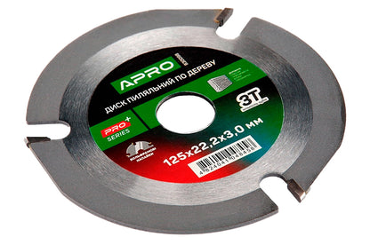 Диск пильный по дереву Apro - 125 x 22,2мм x 3T PRO