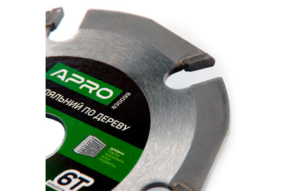 Диск пильный по дереву Apro - 125 x 22,2мм x 6T PRO