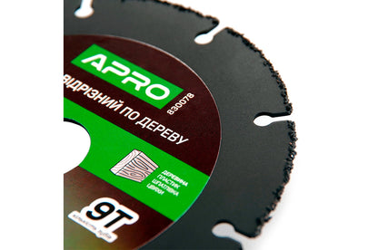 Диск отрезной по дереву Apro - 125 x 22,2мм x 9T PRO
