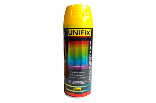 Эмаль универсальная Unifix - 400мл RAL 1021 желтый рапсовый