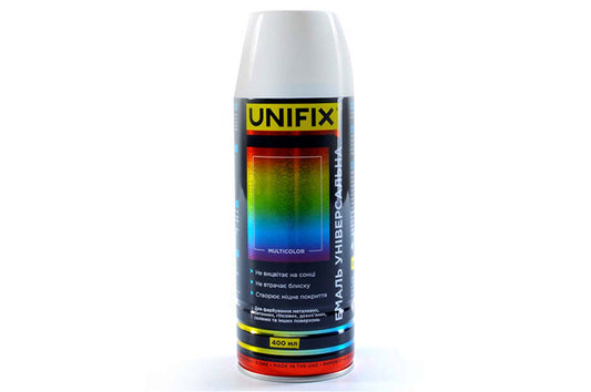 Эмаль универсальная Unifix - 400мл RAL 9003 белый мат
