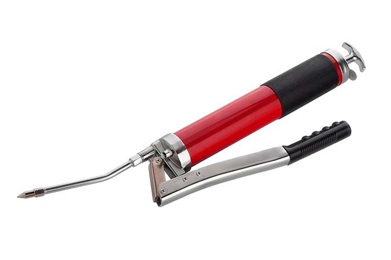 Шприц для смазки Intertool - 600мл двухплунжерный с гибким шлангом