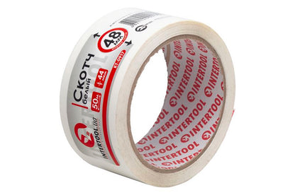 Скотч Intertool - 48мм x 50м x 44мкм белый