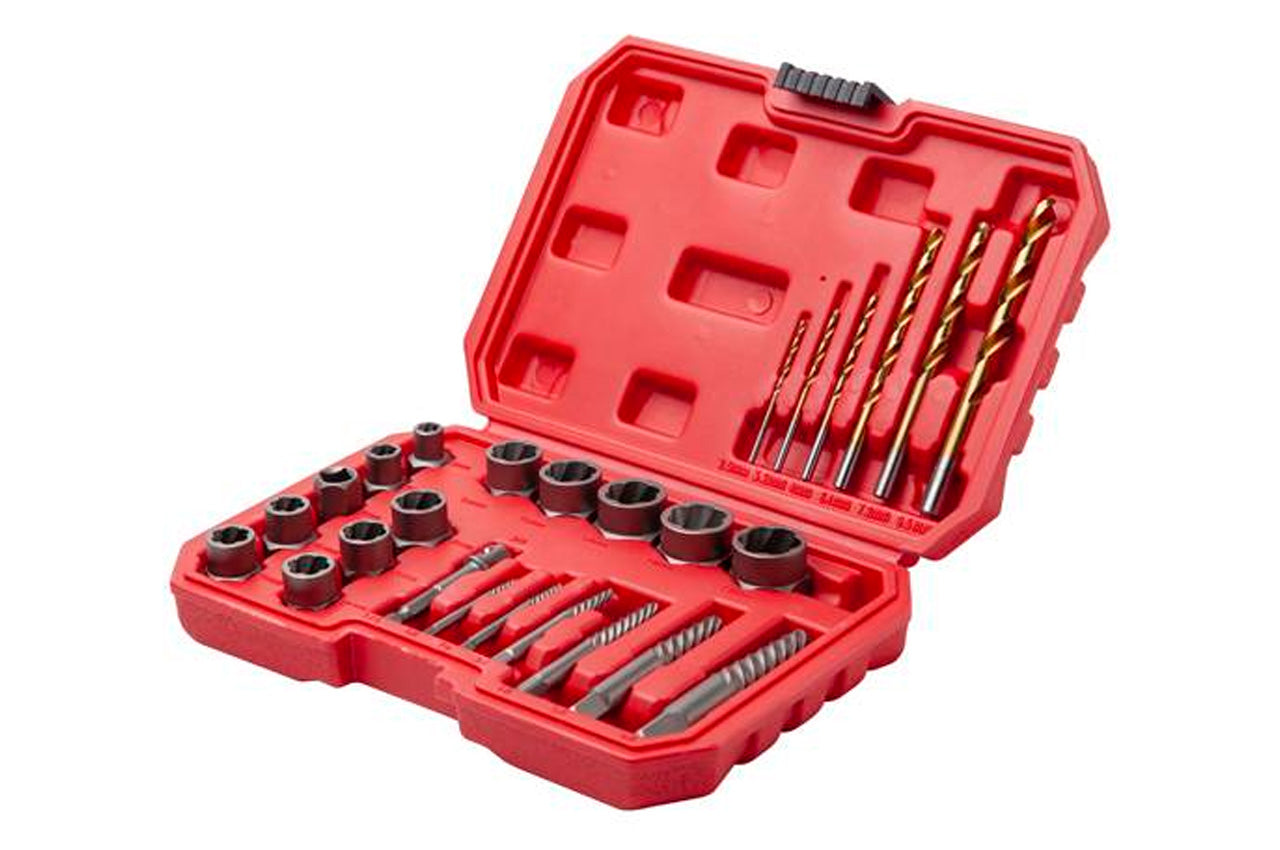 Набор экстракторов и сверл для винтов и гаек Intertool - 26ед