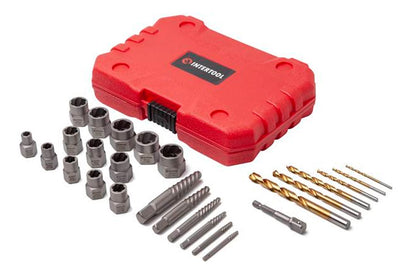 Набор экстракторов и сверл для винтов и гаек Intertool - 26ед