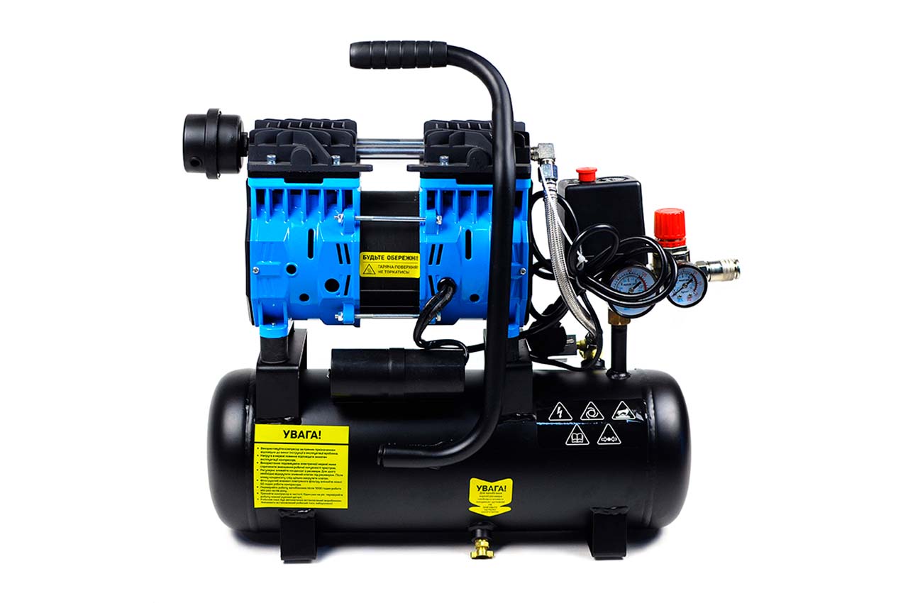 Компрессор безмасляный Apro - 9л x 600Вт