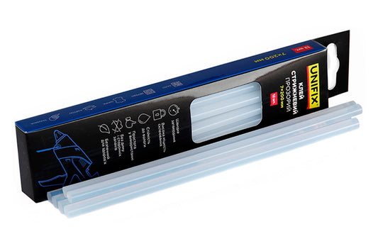 Стержень клеевой Unifix - 7 x 200мм прозрачный (12шт)