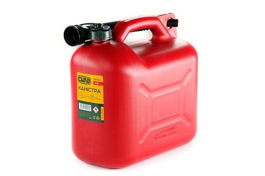 Канистра пластиковая Сила - 10л с лейкой