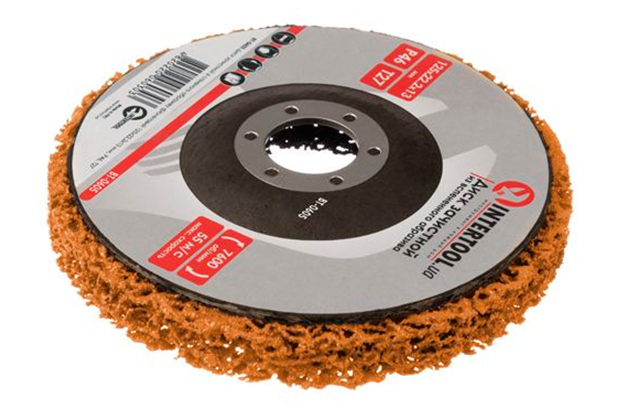 Диск зачистной вспененный Intertool - 125 x 13мм x P46 оранжевый
