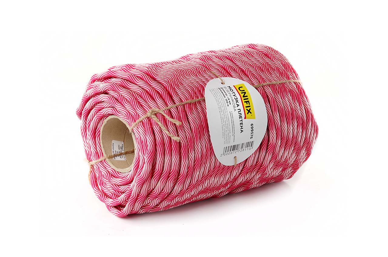 Веревка плетеная Unifix - 10мм x 100м узорная