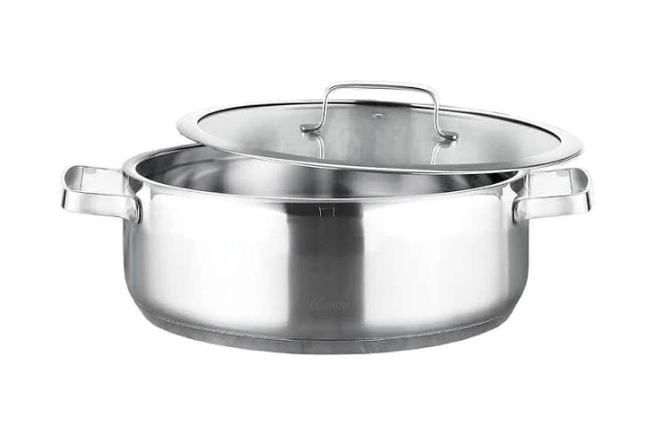 Кастрюля нержавеющая Maestro-Elite - 220мм x 2л низкая