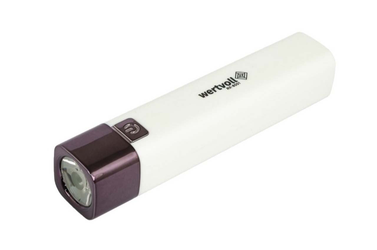 Фонарь ручной Vertvoll - Li-Ion 1200мAч повербанк