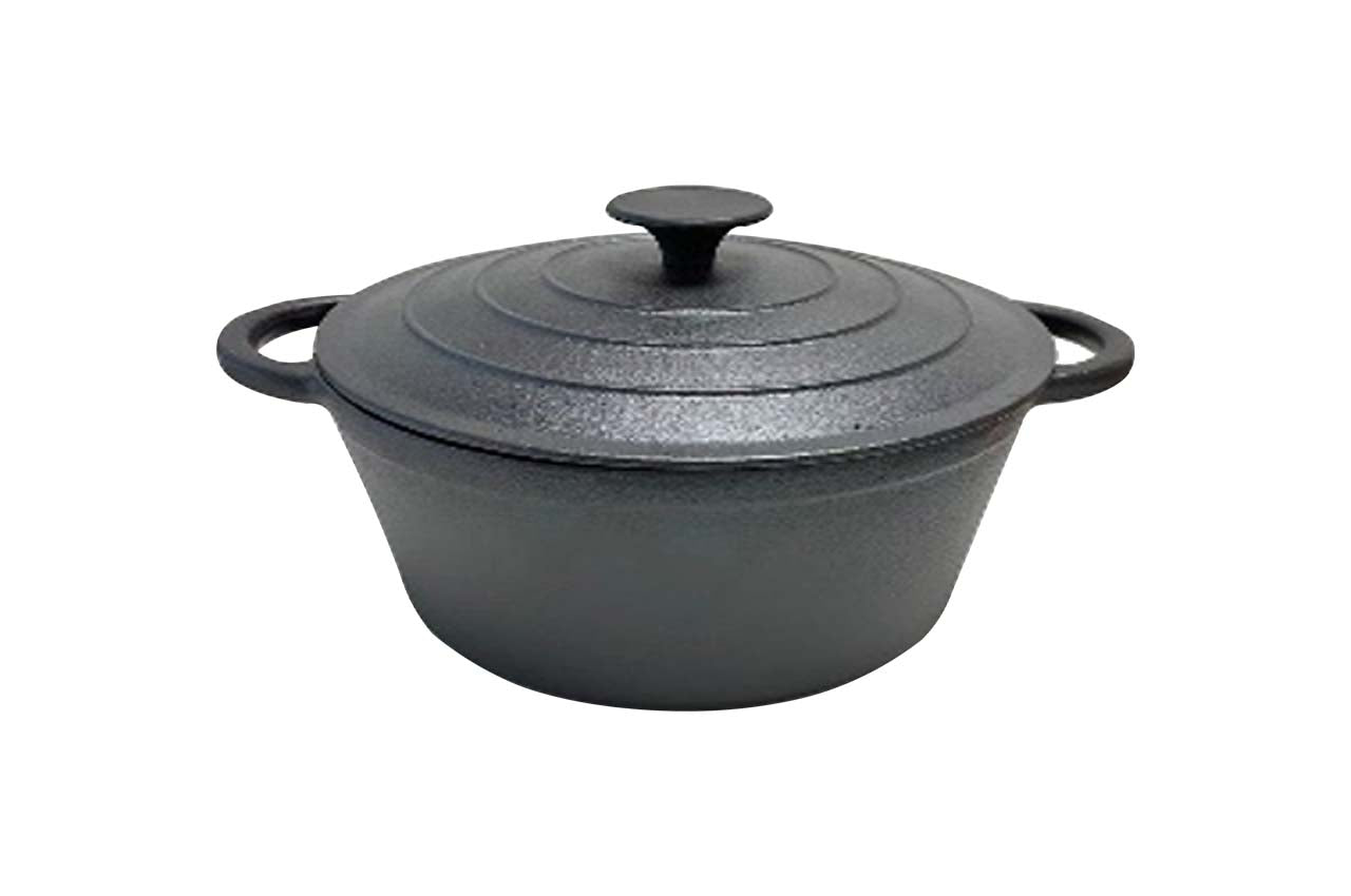 Кастрюля чугунная Biol - 250мм x 5л с литой крышкой