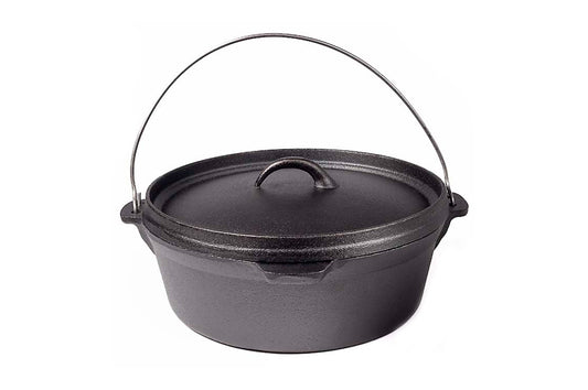 Казан чугунный Biol - 35смx 12л с литой крышкой