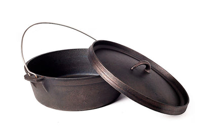 Котел чавунний Biol - 35смx 12л з литою кришкою