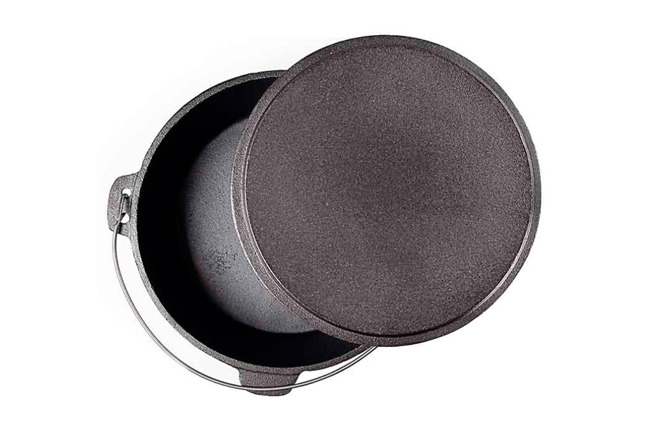 Котел чавунний Biol - 35смx 12л з литою кришкою