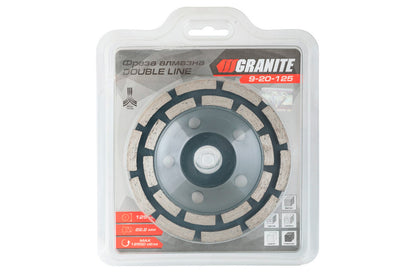 Чашка алмазная шлифовальная Granite - 125мм сегмент