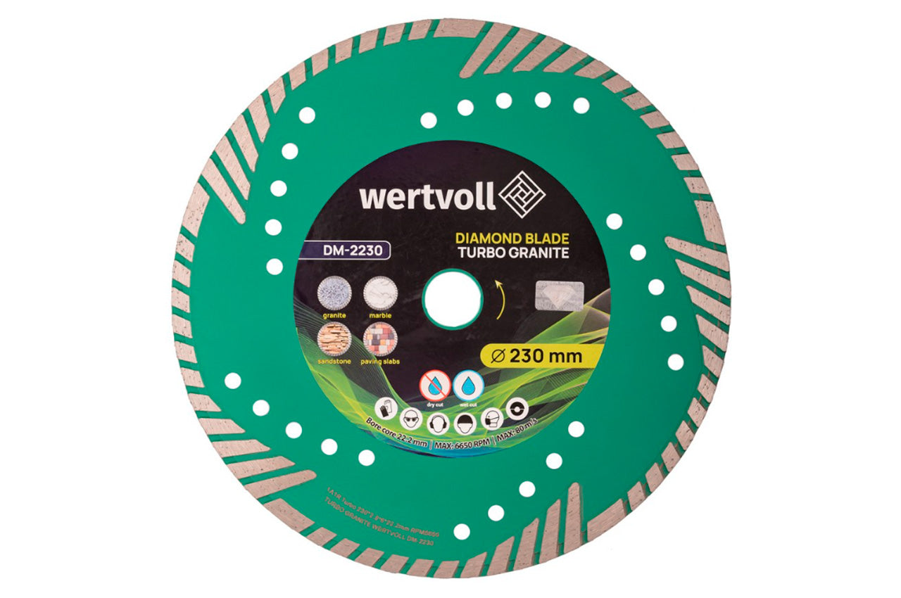 Диск алмазный Wertvoll - 230мм Turbo Granite