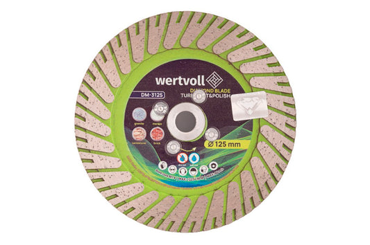 Диск алмазный Wertvoll - 125мм Turbo Cut&Polish