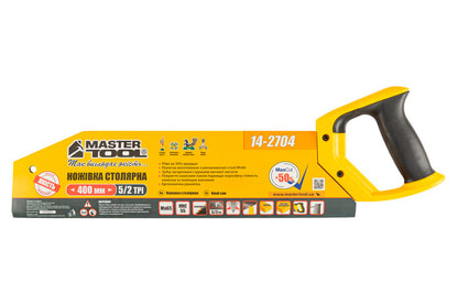 Ножовка по дереву Mastertool - 400мм x 2x5T x 2D
