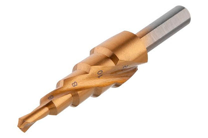 Сверло ступенчатое по металлу Intertool - 4-12мм спиральное