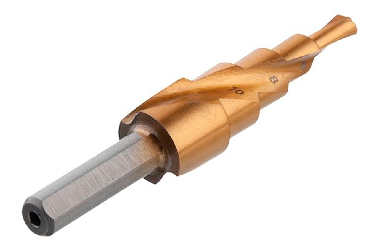 Сверло ступенчатое по металлу Intertool - 4-12мм спиральное