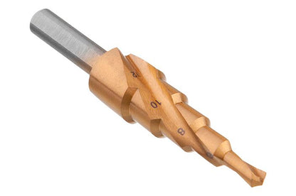 Сверло ступенчатое по металлу Intertool - 4-12мм спиральное