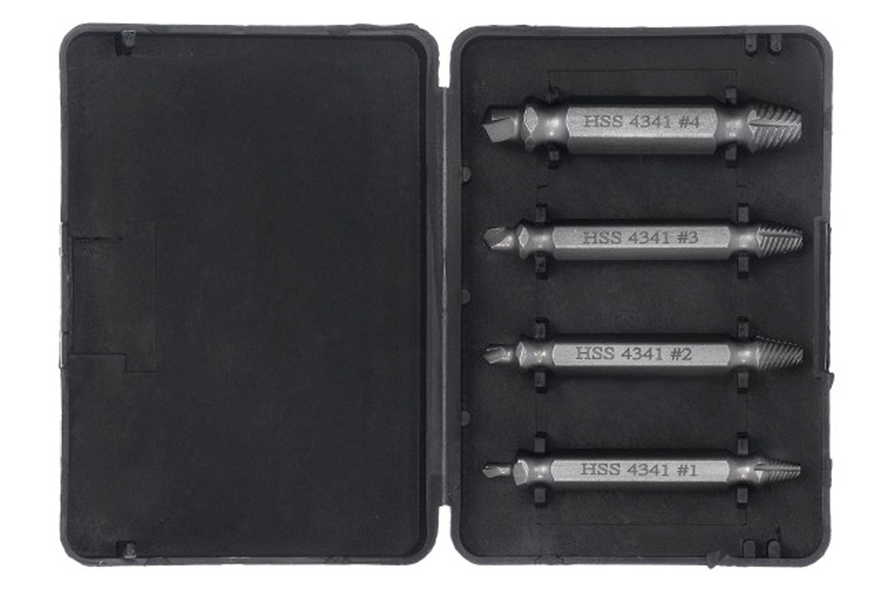 Набор экстракторов для винтов под шуруповерт Intertool - 5 x 6 x 8 x 10мм (4шт)