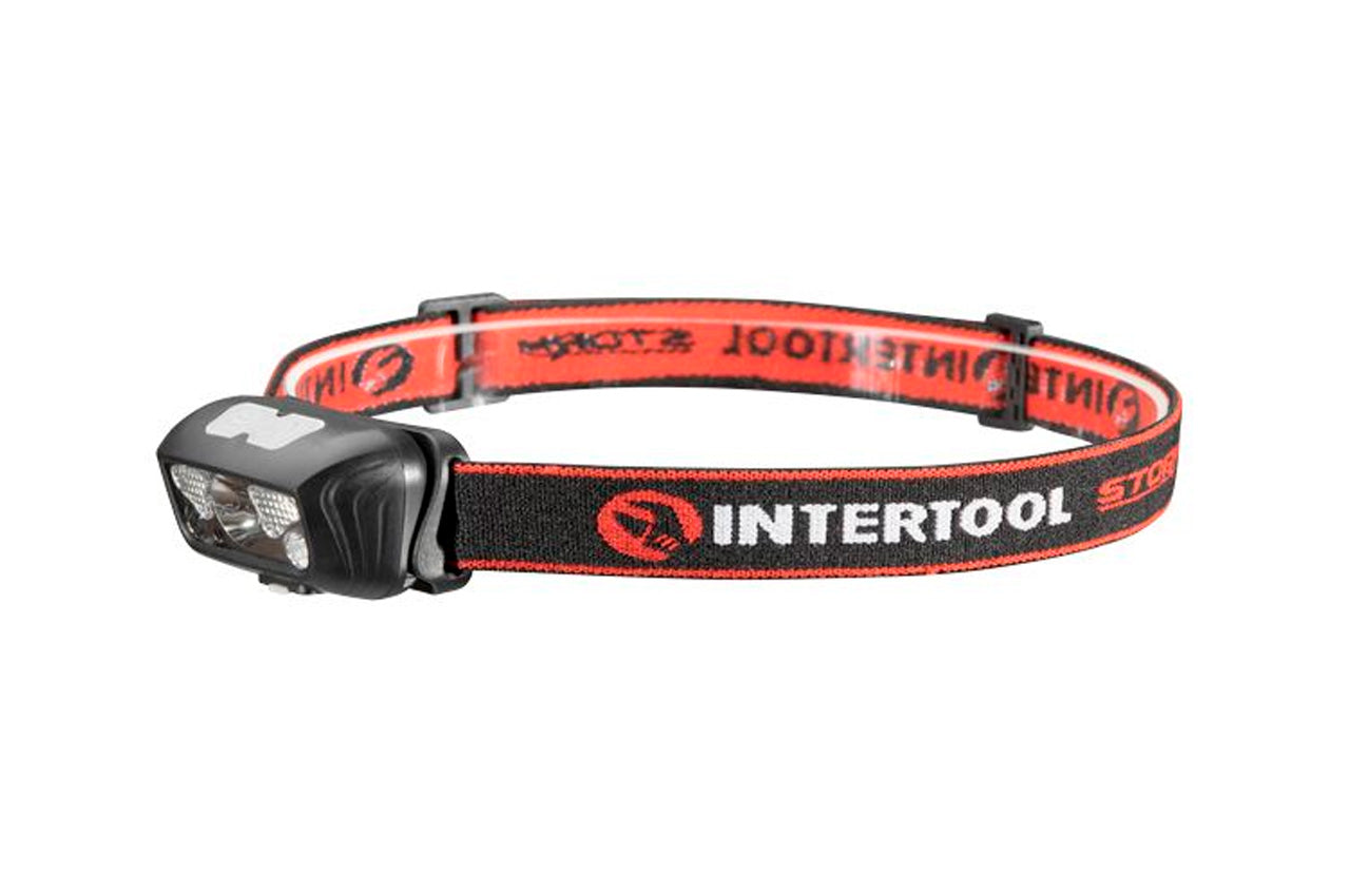 Фонарь налобный Intertool-Storm - 3Вт x 120Лм x 1200мAч [6]