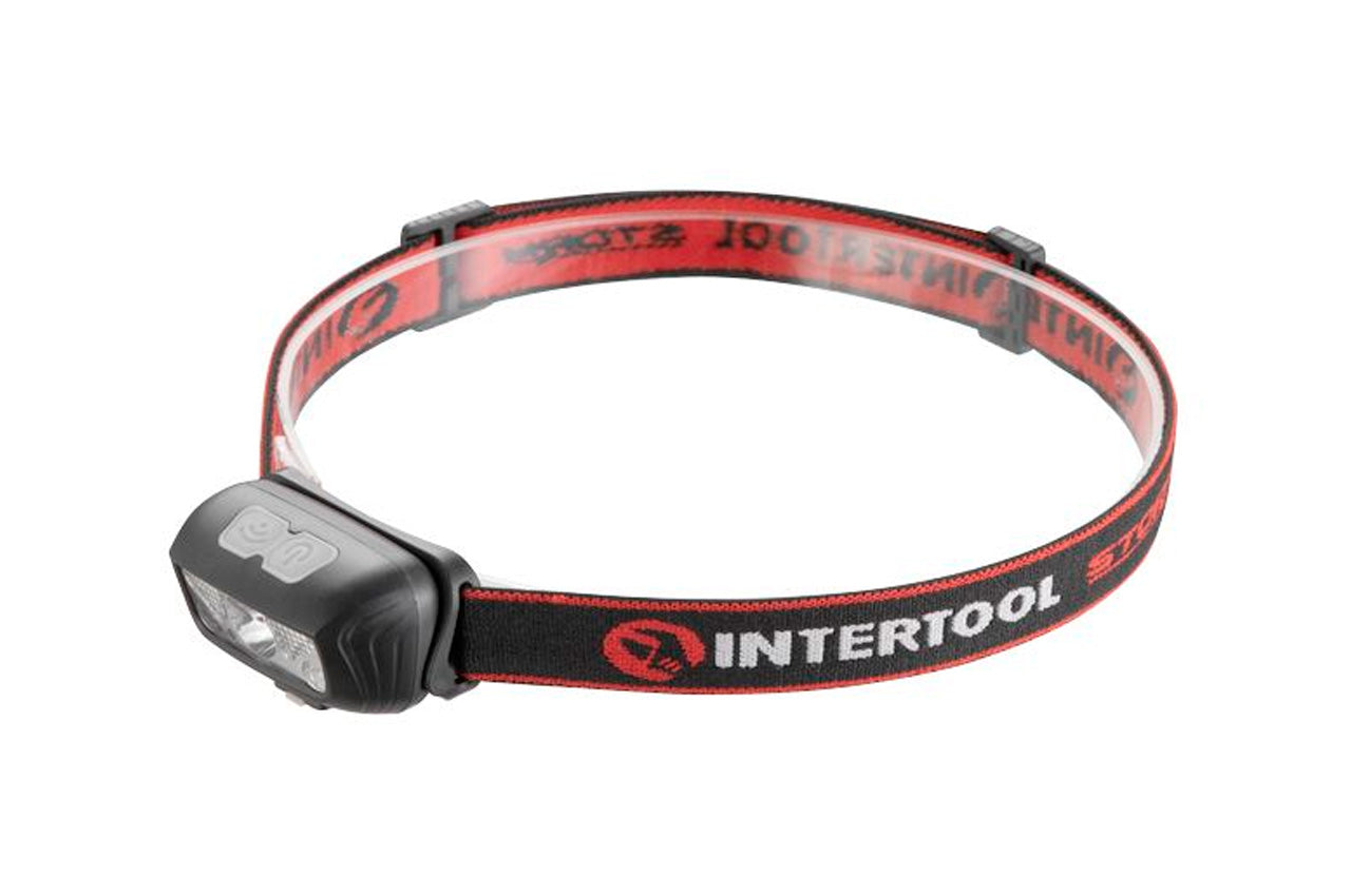 Фонарь налобный Intertool-Storm - 3Вт x 120Лм x 1200мAч [6]