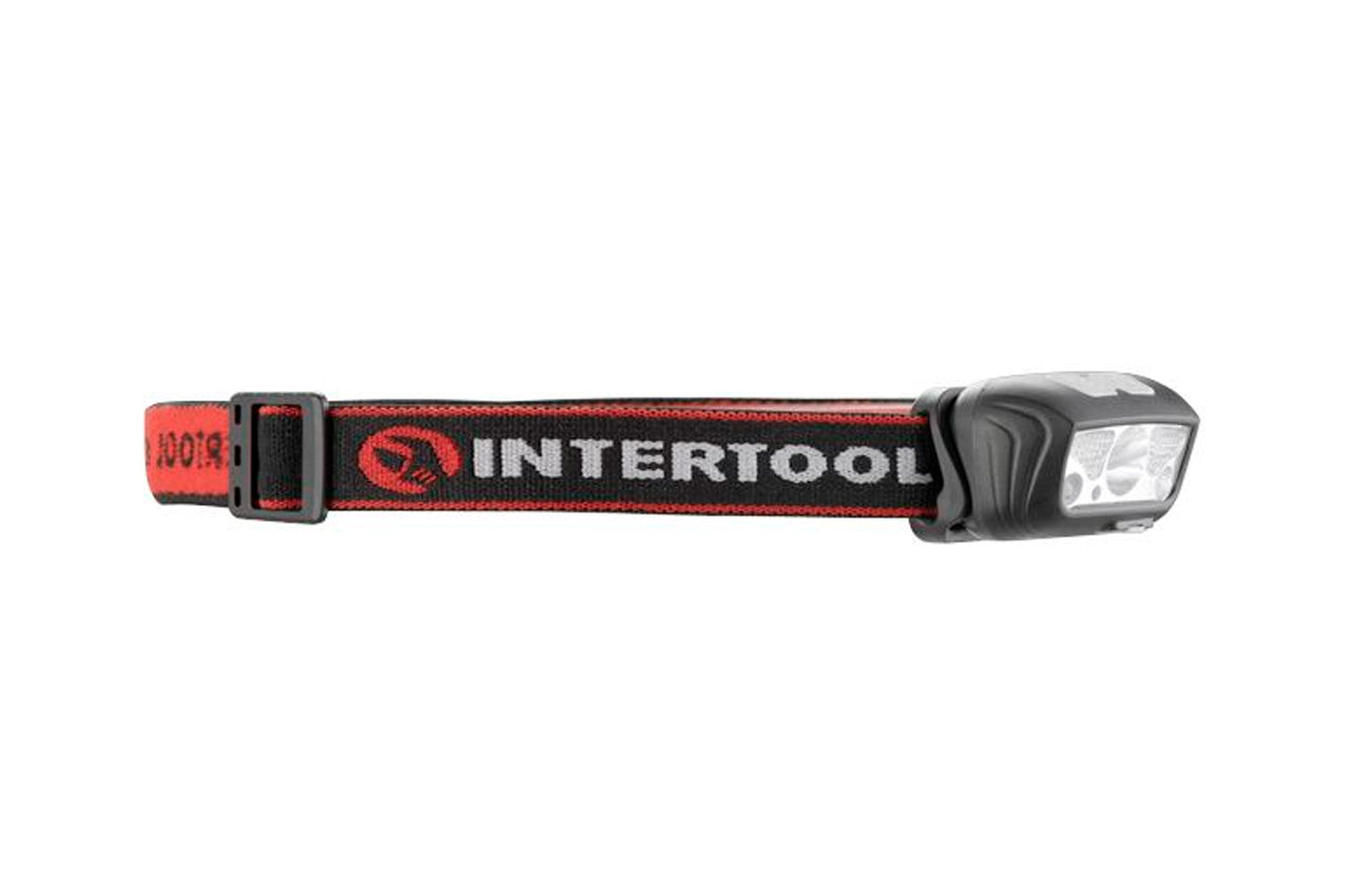 Фонарь налобный Intertool-Storm - 3Вт x 120Лм x 1200мAч [6]