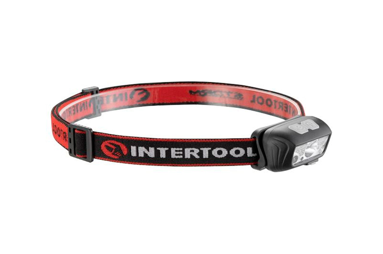 Фонарь налобный Intertool-Storm - 3Вт x 120Лм x 1200мAч [6]