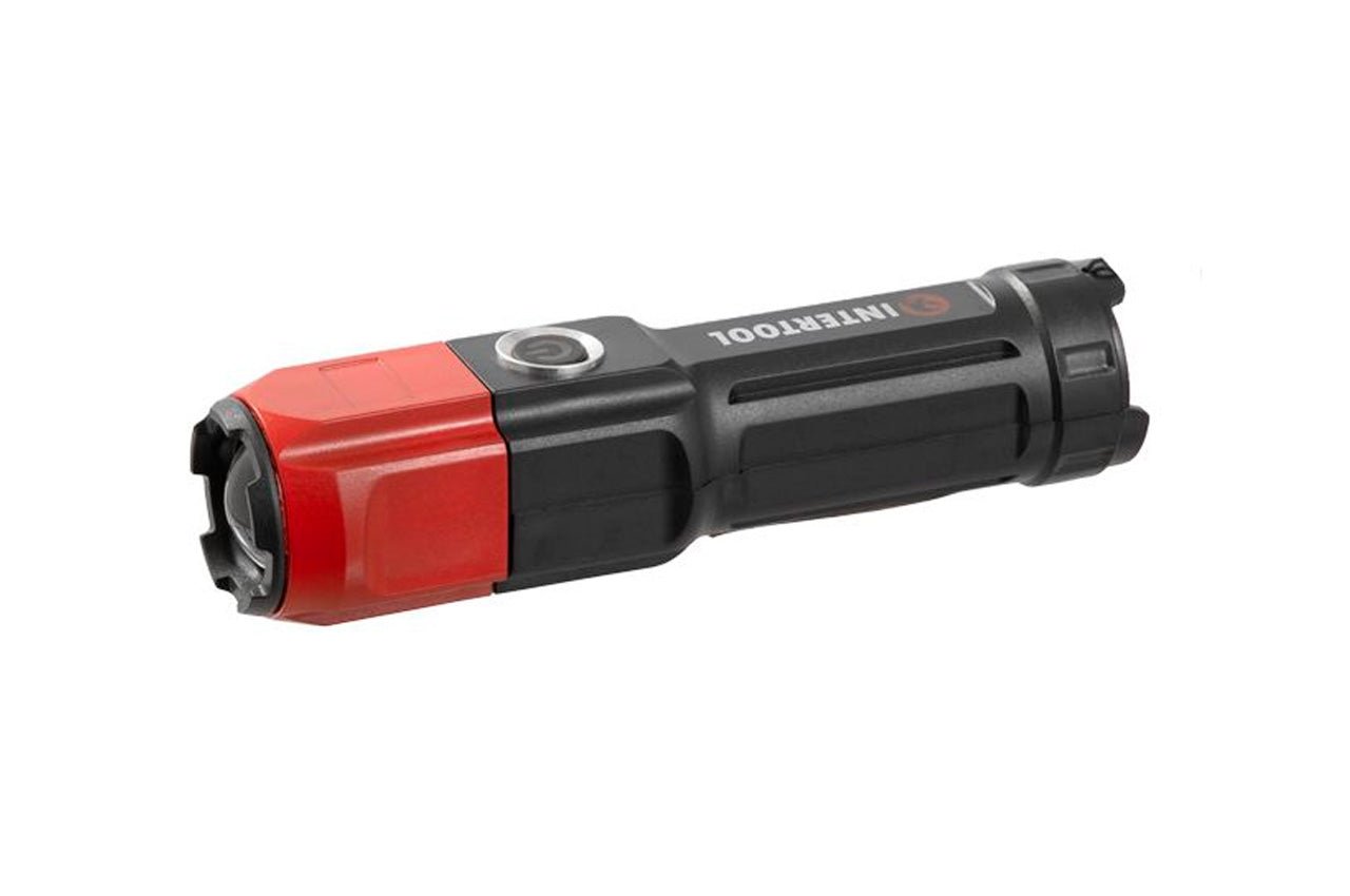Фонарь ручной Intertool - 3Вт x 120Лм x 1200мAч [4]