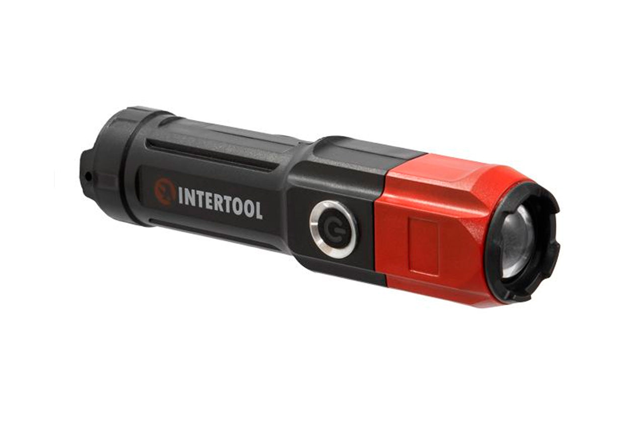 Фонарь ручной Intertool - 3Вт x 120Лм x 1200мAч [4]