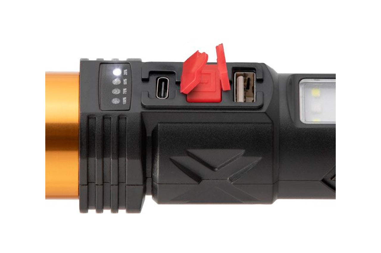 Фонарь ручной Intertool - 2+10Вт x 650Лм x 1800мAч [6]