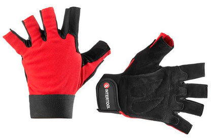 Перчатка без пальцев Intertool - кожа козья, вставки спандекс 10"