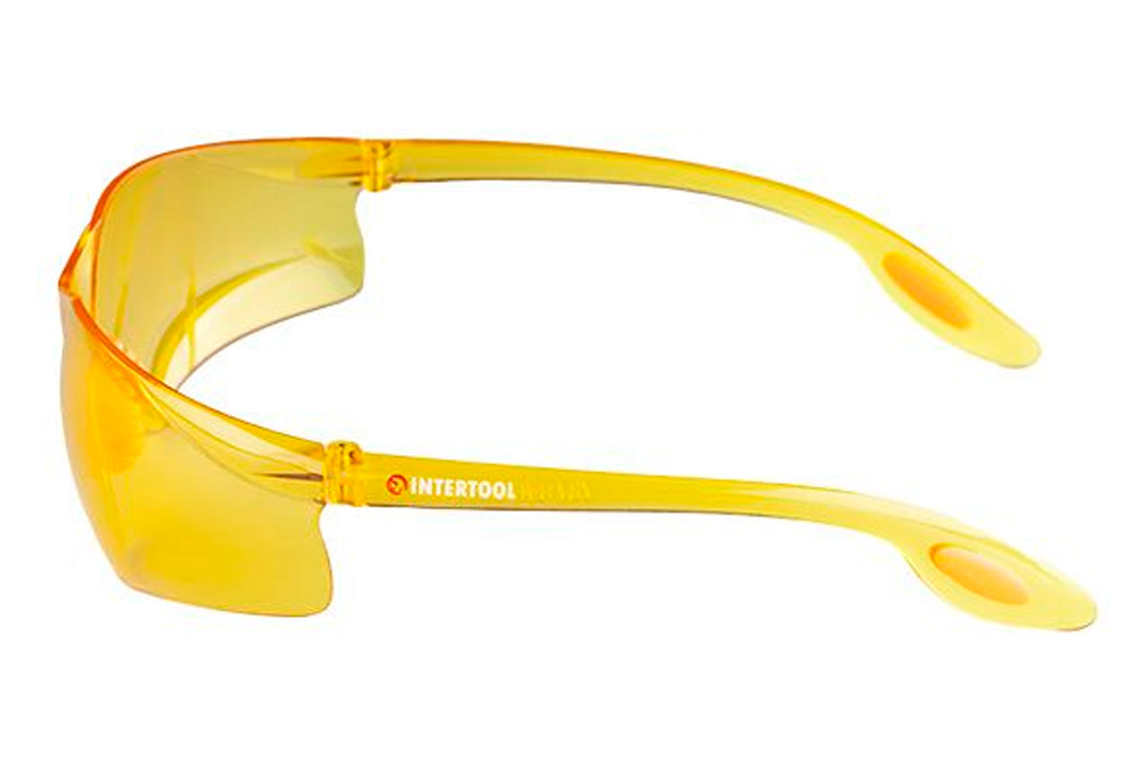 Очки защитные Intertool - поликарбонат желтые