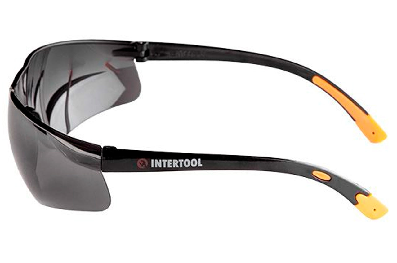 Очки защитные Intertool - поликарбонат затемненые