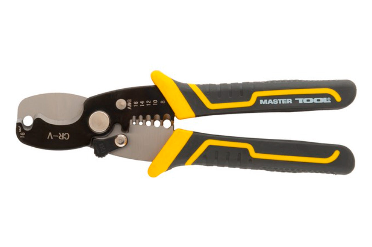 Знімач ізоляції-кабелерез Mastertool - 175мм x 1,3-8мм²