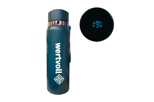 Термос WERTVOLL - 800мл Dream LED синий