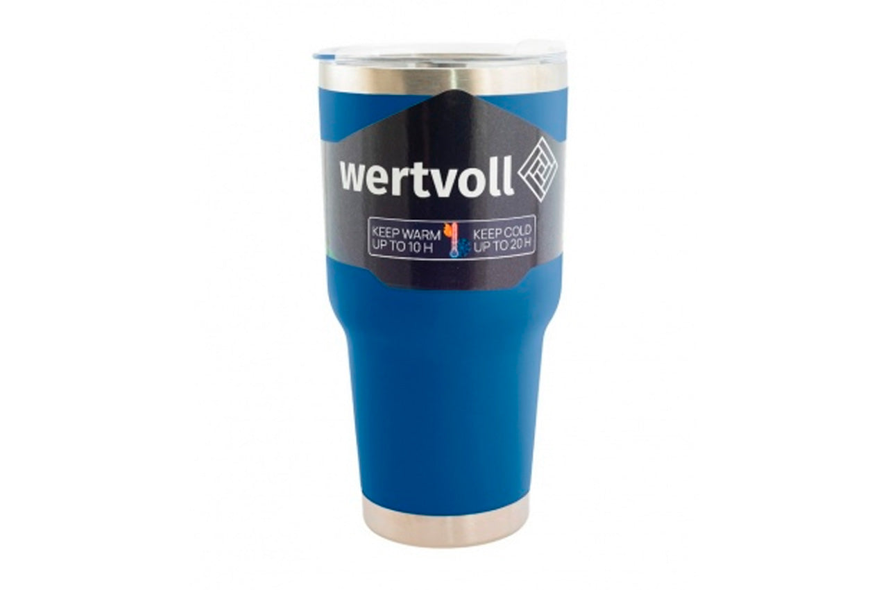 Термокружка WERTVOLL - 900мл Yummy синяя