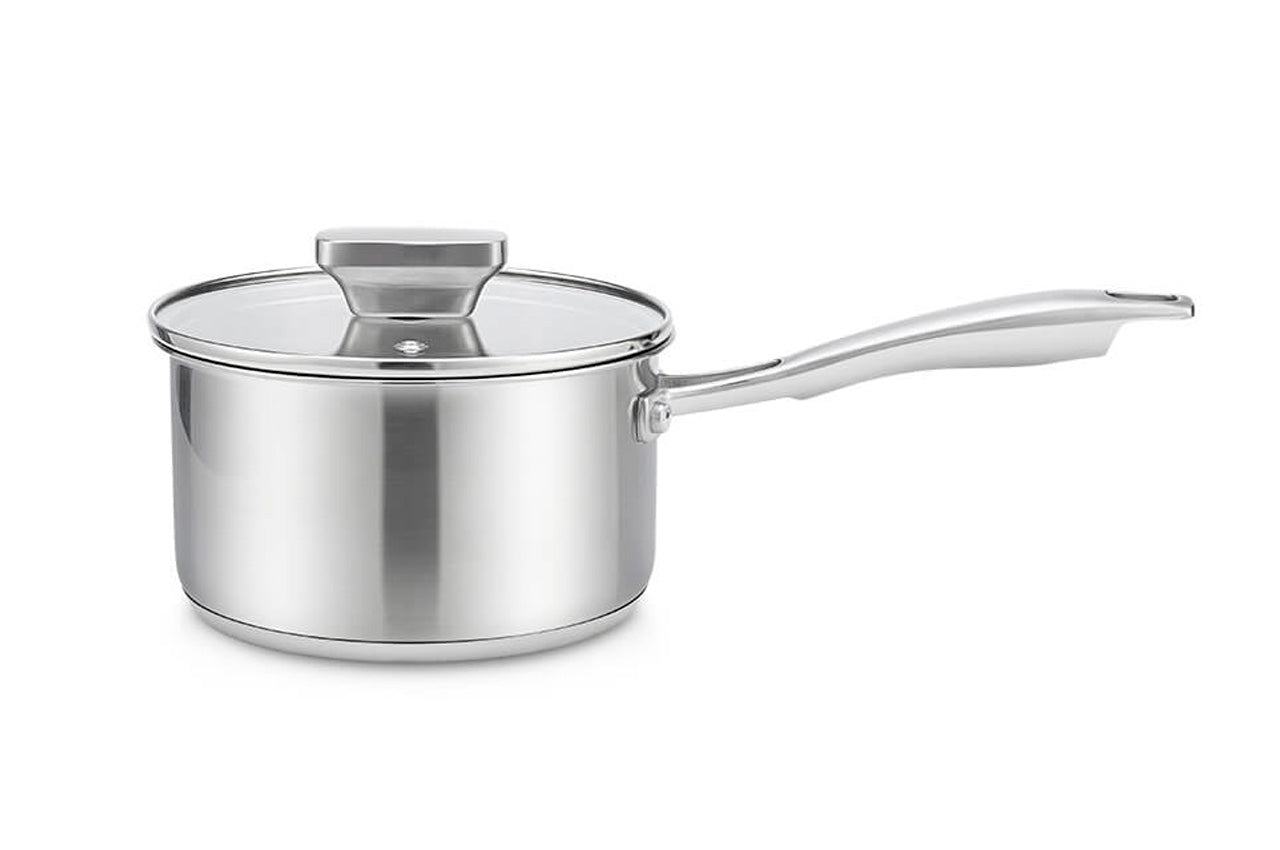 Ковш нержавеющий Maestro-Elite - 160мм x 1,7л с крышкой